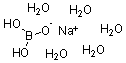 structure of CAS# 11130-12-4, Boric Acid, Sodium Salt Pentahydrate