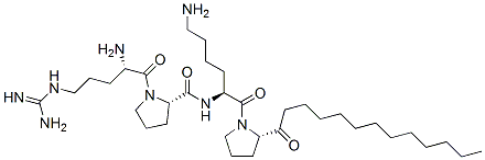 CAS#: 111422-31-2， (2S)-N-[(2S)-6-Amino-2-[[(2S)-1-[(2S)-2-Amino-5-(Diaminomethylideneamino)Pentanoyl]Pyrrolidine-2-Carbonyl]Amino]Hexanoyl]-1-Dodecylpyrrolidine-2-Carboxamide