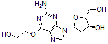 CAS#: 111447-35-9， (2R,3S,5R)-5-[2-Amino-6-(2-Hydroxyethoxy)Purin-9-Yl]-2-(Hydroxymethyl)Oxolan-3-Ol