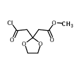 CAS#: 111463-18-4， Methyl [2-(2-Chloro-2-Oxoethyl)-1,3-Dioxolan-2-Yl]Acetate