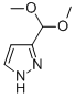structure of CAS# 111573-59-2, 3-(Dimethoxymethyl)-1H-Pyrazole;Pyrazole-3-Carboxaldehyde Dimethyl Acetal, 95%;3-(DIMETHOXYMETHYL)-1H-PYRAZOLE;3-(DIMETHOXYMETHYL)PYRAZOLE