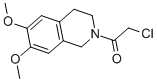 structure of CAS# 111631-72-2, 2-Chloro-1-(3,4-Dihydro-6,7-Dimethoxy-2(1H)-Isoquinolinyl)-Ethanone;Stock5s-53889