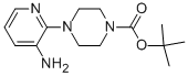 structure of CAS# 111669-25-1, 4-(3-Amino-2-Pyridinyl)-1-Piperazinecarboxylic Acid 1,1-Dimethylethyl Ester;1-(TERT-BUTYLOXYCARBONYL)-4-(3-AMINOPYRIDIN-2-YL)PIPERAZINE;Tert-Butyl 4-(3-Aminopyridin-2-Yl)Piperazine-1-Carboxylate;3-Amino-2-[4-Tert-Butoxycarbonyl(Piperazino)]Pyridine ,97%