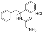 结构式 CAS# 111686-79-4, 2-氨基-N-(1-甲基-1,2-二苯基乙基)乙酰胺盐酸盐