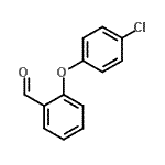 structure of CAS# 111826-11-0, 2-(4-Chlorophenoxy)Benzaldehyde;2-(4-Chlorophenoxy)benzenecarbaldehyde;2-(4-Chlorophenoxy)benzenecarbaldehyde, >95%;2-(4-Chlorophenoxy)benzenecarbaldehyde, >95%, >95%