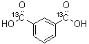 structure of CAS# 112043-90-0, 1,3-Benzene(<Sup>13</Sup>C<Sub>2</Sub>)Dicarboxylic Acid;1,3-BENZENE;1,3-Benzene(dicarboxylic acid-13C2);Isophthalic acid-carboxy-13C2