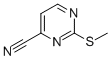 structure of CAS# 1124-75-0, 2-Methylsulfanylpyrimidine-4-Carbonitrile;2-(Methylthio)-4-Pyrimidinecarbonitrile;2-(Methylthio)Pyrimidine-4-Carbonitrile;Nsc165384