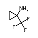 structure of CAS# 112738-68-8, 1-(Trifluoromethyl)Cyclopropanamine;1-(trifluoromethyl)-1-cyclopropanamine;1-(trifluoromethyl)cyclopropan-1-amine;1-Trifluoromethyl-1-cyclopropylamine