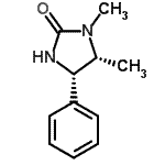 structure of CAS# 112791-04-5, (4S,5R)-1,5-Dimethyl-4-Phenyl-2-Imidazolidinone;- -1,5-DIMETHYL-4-PHENYL-2-IMIDAZOLIDINONE;(+)-(4S,5R)-1,5-dimethyl-4-phenylimidazolidin-2-one;(4S,5R)-(+)-1,5-Dimethyl-4-phenyl-2-imidazolidinone