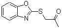 结构式 CAS# 112854-83-8, 1-(1,3-苯并恶唑-2-基硫基)丙酮
