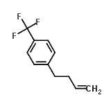 structure of CAS# 113170-92-6, 1-(3-Buten-1-Yl)-4-(Trifluoromethyl)Benzene;4-[(4-Trifluoromethyl)phenyl]-1-butene