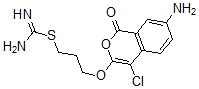 CAS#: 113251-07-3， 7-Amino-4-Chloro-3-(3-Isothioureidopropoxy)Isocoumarin