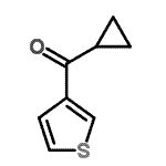 structure of CAS# 113348-25-7, Cyclopropyl(3-Thienyl)Methanone;Cyclopropyl 3-thienyl ketone;Cyclopropyl(3-thienyl)methanone #;MFCD07699054