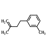结构式 CAS# 113947-88-9, 1-甲基-3-(3-甲基-3-丁烯-1-基)苯