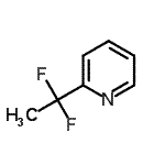 structure of CAS# 114468-02-9, 2-(1,1-Difluoroethyl)Pyridine;2,2-Difluoro-2-(2-pyridyl)ethane;MFCD12404949