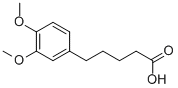 结构式 CAS# 1145-15-9, 5-(3,4-二甲氧基苯基)戊酸