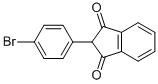 structure of CAS# 1146-98-1, 2-(4-Bromophenyl)Indene-1,3-Dione;2-(4-Bromophenyl)Indane-1,3-Dione;2-(4-Bromophenyl)Indane-1,3-Quinone;Ncgc00160590-01