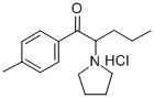 结构式 CAS# 1147-62-2, 1-(4-甲基苯基)-2-吡咯烷-1-基戊烷-1-酮盐酸盐