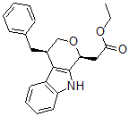 CAS#: 114716-16-4， Ethyl 2-[(1S,4R)-4-(Phenylmethyl)-1,3,4,9-Tetrahydropyrano[3,4-b]Indol-1-Yl]Acetate