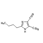 结构式 CAS# 114772-25-7, 2-丁基-1H-咪唑-4,5-二甲腈