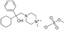CAS 登录号：115-63-9， 1-环己基-2-(4,4-二甲基哌嗪-4-鎓-1-基)-1-Phenylethanol, 甲基 硫酸盐