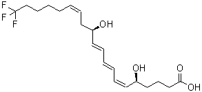 CAS#: 115178-97-7， (5S,6Z,8E,10E,12R,14Z)-20,20,20-Trifluoro-5,12-Dihydroxy-6,8,10,14-Eicosatetraenoicacid