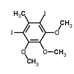 CAS#: 115592-75-1， 1,3-Diiodo-4,5,6-Trimethoxy-2-Methylbenzene