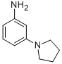 结构式 CAS# 115833-93-7, 3-(1-吡咯烷基)-苯胺