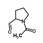 structure of CAS# 115859-55-7, 1-Acetylpyrrolidine-2-Carbaldehyde;1-acetylpyrrolidine-2-carbaldehyde;1-Acetyl-pyrrolidine-2-carbaldehyde