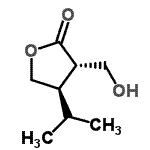 CAS 登录号：116087-32-2， (3S,4R)-3-(羟基甲基)-4-异丙基二氢-2(3H)-呋喃酮