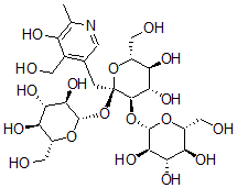 CAS#: 116169-16-5， 5'-O-(Glucotriosyl)pyridoxine