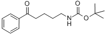 structure of CAS# 116437-42-4, (5-Oxo-5-Phenyl-Pentyl)-Carbamic Acid Tert-Butyl Ester