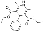 structure of CAS# 1165-06-6, Diethyl 2,6-Dimethyl-4-Phenyl-1,4-Dihydropyridine-3,5-Dicarboxylate;2,6-Dimethyl-4-Phenyl-1,4-Dihydropyridine-3,5-Dicarboxylic Acid Diethyl Ester;Diethyl 2,6-Dimethyl-4-Phenyl-1,4-Dihydro-3,5-Pyridinedicarboxylate;Pyridine-3,5-Dicarboxylic Acid, 1,4-Dihydro-2,6-Dimethyl-4-Phenyl-, Diethyl Ester