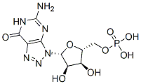 CAS 登录号：1165-66-8， [(2R,3S,4R,5R)-5-(5-氨基-7-氧代-2H-三唑并[5,4-d]嘧啶-3-基)-3,4-二羟基四氢呋喃-2-基]磷酸二氢甲酯