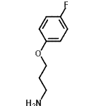 结构式 CAS# 116753-54-9, 3-(4-氟苯氧基)-1-丙胺