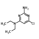 structure of CAS# 116895-09-1, 6-Chloro-N<Sup>4</Sup>,N<Sup>4</Sup>-Diethyl-2,4-Pyrimidinediamine;(2-amino-6-chloropyrimidin-4-yl)diethylamine;2-Amino-6-chloro-4-(diethylamino)pyrimidine;6-Chloro-N*4*,N*4*-diethyl-pyrimidine-2,4-diamine