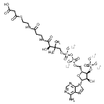 structure of CAS# 116928-84-8, Malonyl Coenzyme A Tetralithium Salt;Malonyl coenzyme A tetralithium salt;63410_FLUKA