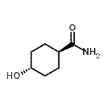 structure of CAS# 116941-10-7, trans-4-Hydroxycyclohexanecarboxamide;(1r,4r)-4-hydroxycyclohexanecarboxamide