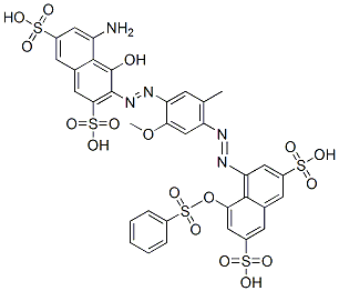 CAS#: 117-45-3， (3E)-5-Amino-3-[[2-Methoxy-5-Methyl-4-(8-Phenylsulfonyloxy-3,6-Disulfonaphthalen-1-Yl)Diazenylphenyl]Hydrazinylidene]-4-Oxonaphthalene-2,7-Disulfonic Acid