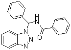 structure of CAS# 117067-48-8, N-[1H-Benzotriazol-1-Yl(Phenyl)Methyl]Benzamide;1-benzotriazolyl-N-benzoyl-1-phenyl-methylamine;N- benzamide;N-(1H-Benzotriazol-1-ylphenylmethyl)benzamide