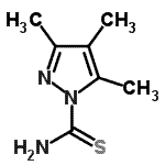 CAS#: 117134-80-2， 3,4,5-Trimethyl-1H-Pyrazole-1-Carbothioamide