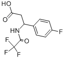 结构式 CAS# 117291-16-4, 3-(4-氟苯基)-3-[(2,2,2-三氟乙酰基)氨基]丙酸