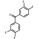 structure of CAS# 117320-03-3, Bis(3,4-Difluorophenyl)Methanone;3,3',4,4'-Tetrafluorobenzophenone;ZINC04290054