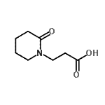 结构式 CAS# 117705-04-1, 3-(2-氧代-1-哌啶基)丙酸