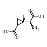structure of CAS# 117857-95-1, (1R,2S)-2-[Amino(Carboxy)Methyl]Cyclopropanecarboxylic Acid;(1R,2S)-2<wbr>-((S)-Ami<wbr>no-carbox<wbr>y-methyl)<wbr>-cyclopro<wbr>panecarbo<wbr>xylic acid;(1R,2S)-2<wbr>-[(1S)-1-<wbr>amino-2-h<wbr>ydroxy-2-<wbr>oxo-ethyl<wbr>]cyclopro<wbr>panecarbo<wbr>xylic acid;(2S,1'S,2'R)-2-(Carboxycyclopropyl)glycine