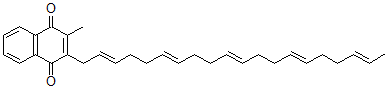 CAS#: 1182-68-9， 2-[(2E,6E,10E,14E,18E)-Icosa-2,6,10,14,18-Pentaenyl]-3-Methylnaphthalene-1,4-Dione
