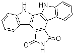 结构式 CAS# 118458-54-1, 12,13-二氢-5H-吲哚并[2,3-a]吡咯并[3,4-C]咔唑-5,7(6H)-二酮