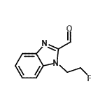 结构式 CAS# 118482-25-0, 1-(2-氟乙基)-1H-苯并咪唑-2-甲醛