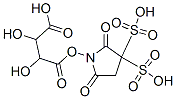 structure of CAS# 118674-04-7, 2,3-Dihydroxy-Butanedioic Acid 1,4-Bis(2,5-Dioxo-3-Sulfo-1-Pyrrolidinyl) Ester;1-[4-(2,5-Dioxo-3-Sulfo-Pyrrolidin-1-Yl)Oxy-2,3-Dihydroxy-4-Oxo-Butanoyl]Oxy-2,5-Dioxo-Pyrrolidine-3-Sulfonic Acid;1-[4-[(2,5-Dioxo-3-Sulfo-1-Pyrrolidinyl)Oxy]-2,3-Dihydroxy-1,4-Dioxobutoxy]-2,5-Dioxo-3-Pyrrolidinesulfonic Acid;1-[4-(2,5-Diketo-3-Sulfo-Pyrrolidin-1-Yl)Oxy-2,3-Dihydroxy-4-Keto-Butanoyl]Oxy-2,5-Diketo-Pyrrolidine-3-Sulfonic Acid