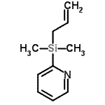 结构式 CAS# 118722-54-6, 2-[烯丙基(二甲基)硅烷基]吡啶